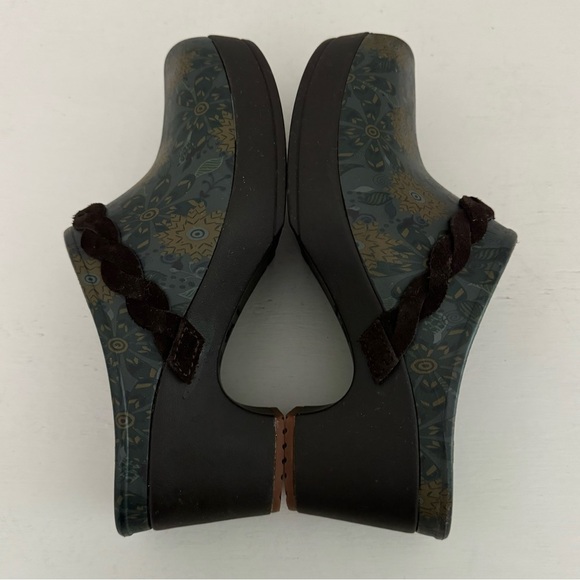 Crocs Sarah Floral Slip On Clogs Mules Heels Comfort Shoes Braided Strap… - Picture 5 of 13